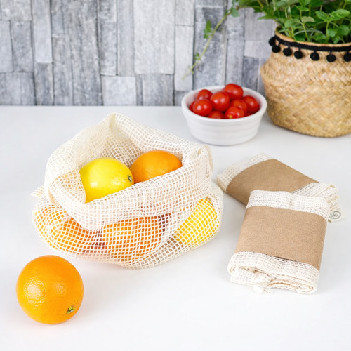 Reusable cotton mesh produce - reusable,