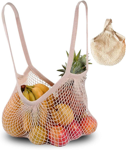 Cotton string bag reusable - string,