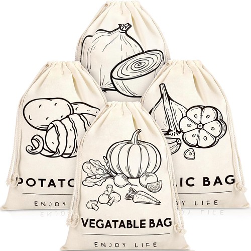 Reusable produce storage bags - produce,