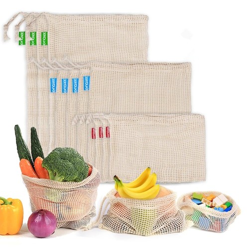 Reusable cotton mesh produce - cotton,
