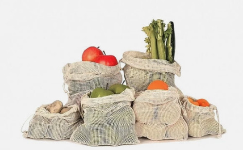 Reusable cotton mesh produce - reusable,