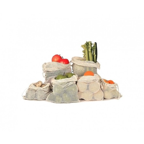 Reusable cotton mesh produce - cotton,