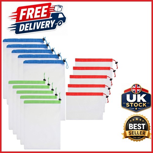 Pcs reusable produce bags - 15,